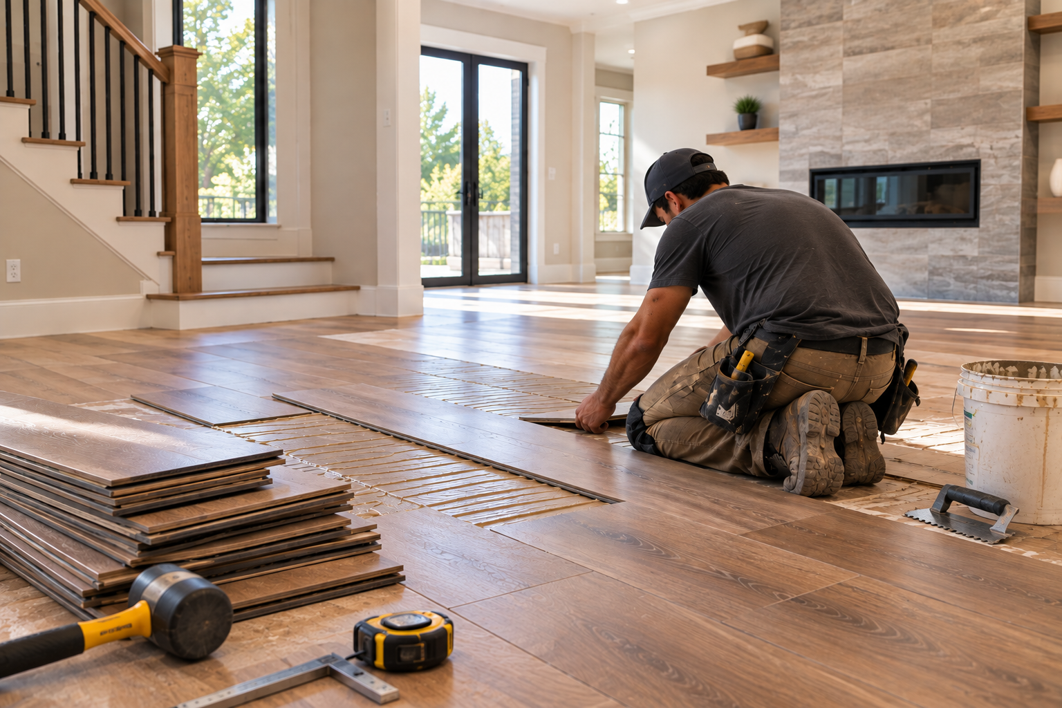 Home flooring installation