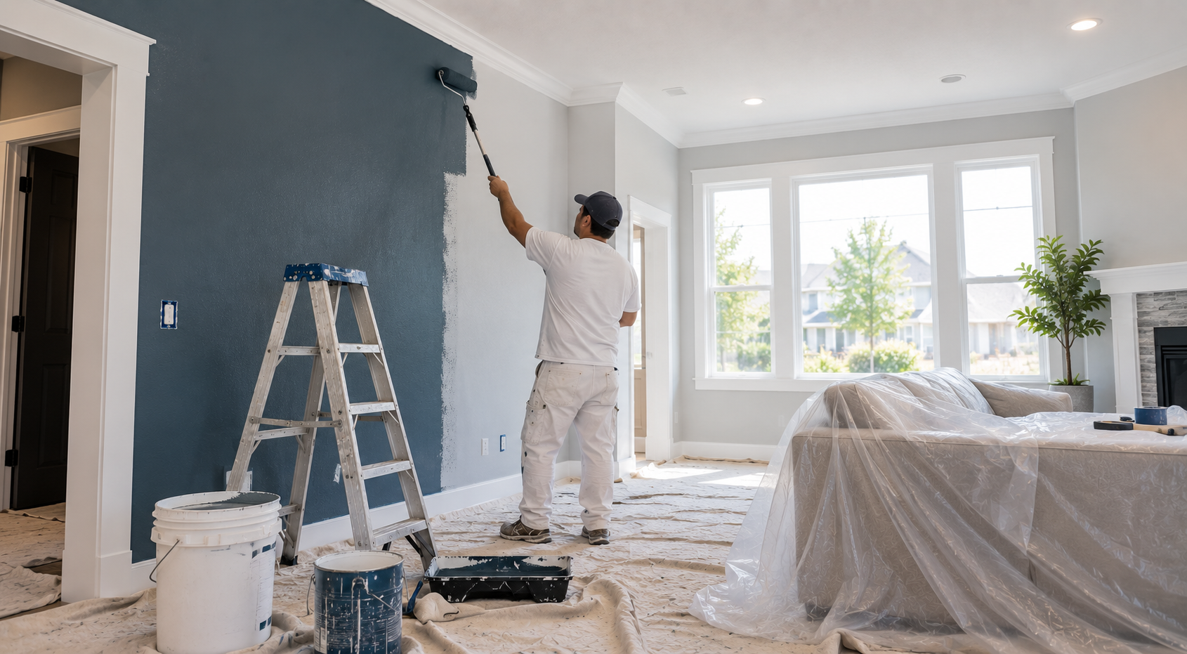 Professional interior painting work
